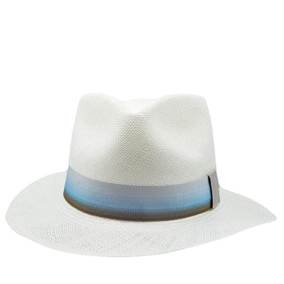 Lacerise sur-le-chapeau Chapeau Panama Native Blue Folly