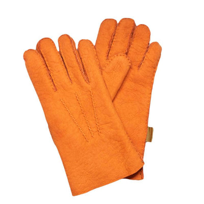 Lacerise sur-le-chapeau Gloves Gloves Men Orange