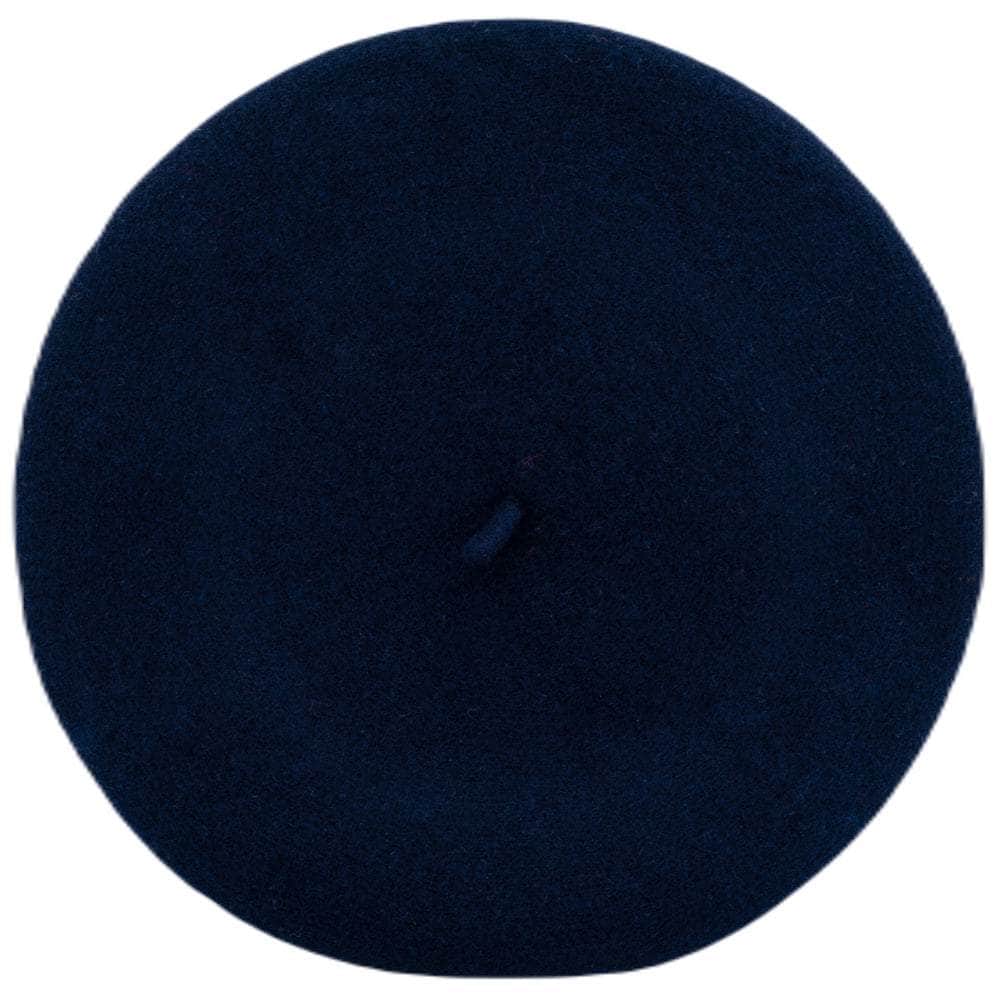 Lacerise-sur-le-chapeau Bleu Nuit Béret Classique Bleu Nuit