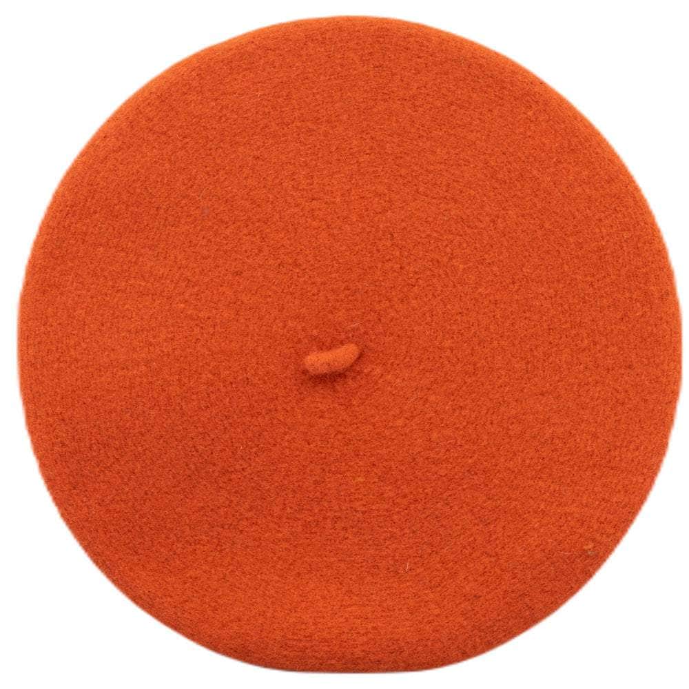 Lacerise-sur-le-chapeau Orange Béret Classique Orange