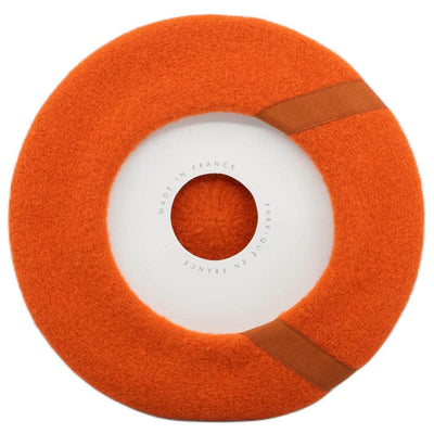 Lacerise-sur-le-chapeau Orange Béret Graphique Orange