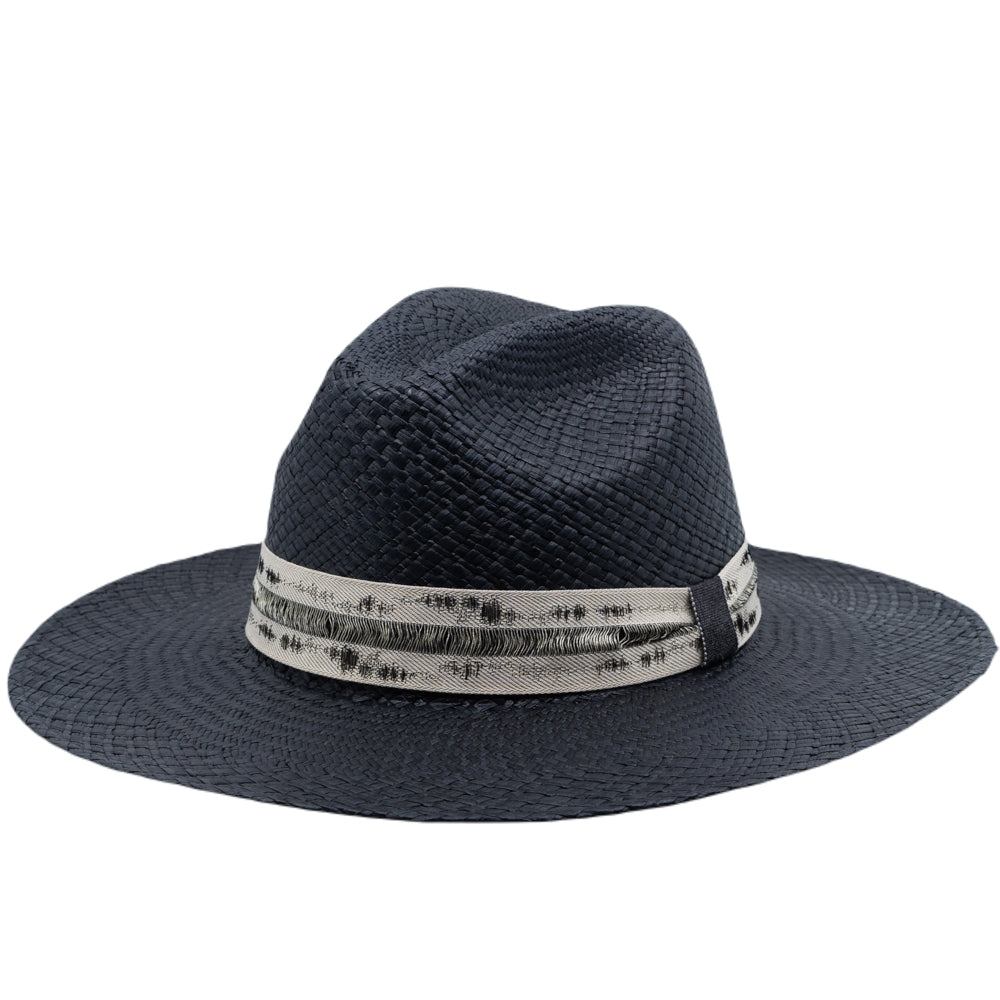 Chapeau Panama Arizona Noir-gris