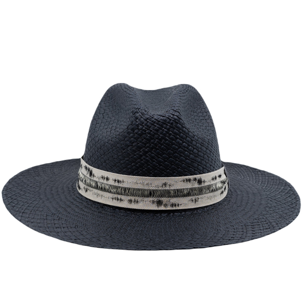 Chapeau Panama Arizona Noir-gris