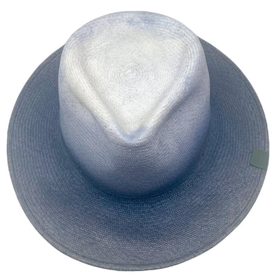 Chapeau Panama Indiana Tie et Die Bleu