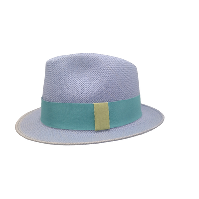 Chapeau Enfant Trilby "Nomade Paper" Bleu Ciel