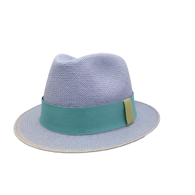 Chapeau Enfant Trilby "Nomade Paper" Bleu Ciel