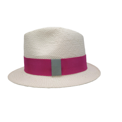 Chapeau Enfant  Trilby "Nomade Paper" Rose Candy