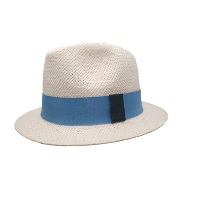 Chapeau Enfant Trilby "Nomade Paper" Bleu Tendre