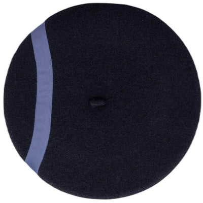 Peacock Blue Hat Lacerise Night Blue Graphic Beret