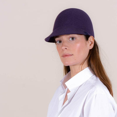 Lacerise-on-the-hat caps Felt Mystery cap