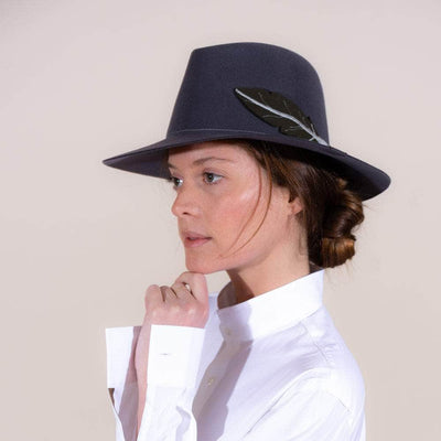 Lacerise sur-le-chapeau Chapeau Feutre Loop - Discretion model