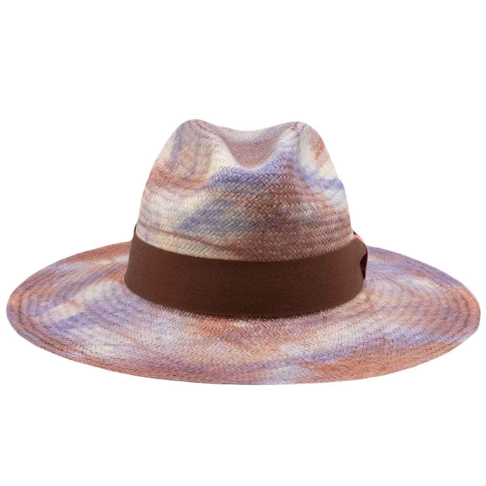 Lacerise-sur-le-chapeau Chapeau Panama Arizona Marron