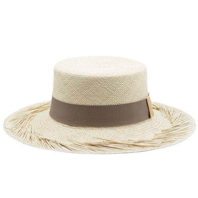 Lacerise-sur-le-chapeau Chapeaux Chapeau panama Campaña Marron glacé