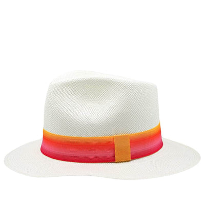 Lacerise-on-the-hat Panama Hat Native Tequila Sunrise