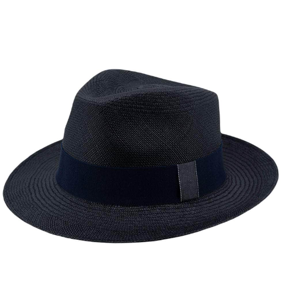 Lacerise sur-le-chapeau Panama Hat Trendy Black Sand