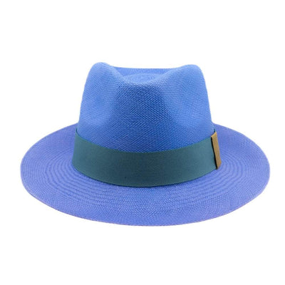Lacerise-sur-le-chapeau Chapeaux Chapeau Panama Trendy Bleu jean