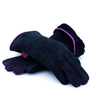 Lacerise-sur-le-chapeau Gants Gants Femme Marine