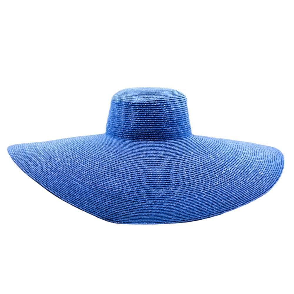 Lacerise sur-le-chapeau Chapeaux TU Grande capeline Bleu Electrique