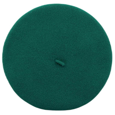 Lacerise-on-the-hat Green Classic Beret