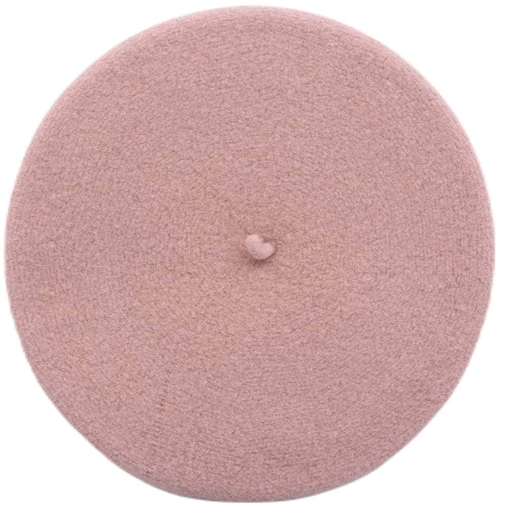 Lacerise-on-the-hat Powder pink Child's beret Powder pink