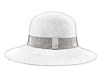 Lacerise-on-the-hat capeline-felt-on-size Hat Capeline Felt-on-size