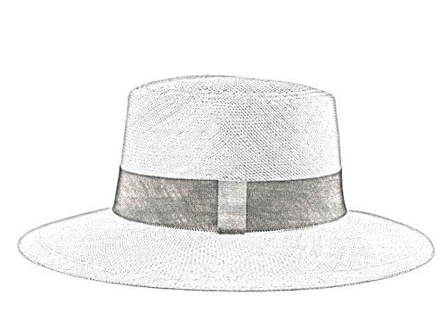 Lacerise-on-the-hat elegant-straw-on-size Hat L'Élégant Paille sur-mesure