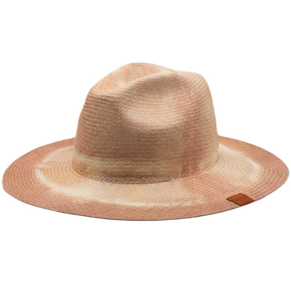 Lacerise sur-le-chapeau Panama Hat Arizona Tie and Die Beige