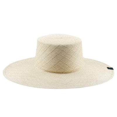 Lacerise-on-the-hat Panama Hat Cross Line Natural