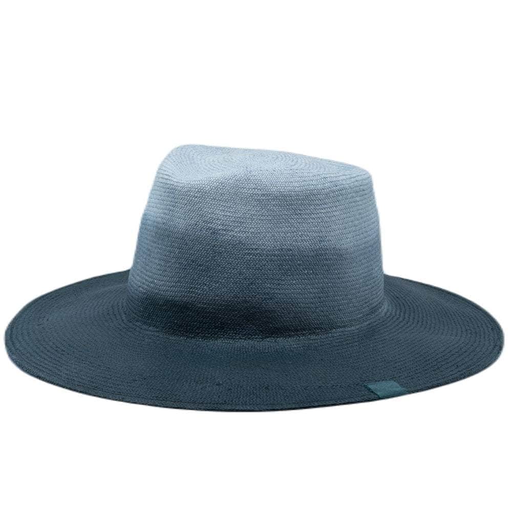 Lacerise-sur-le-chapeau Chapeau Panama Indiana Tie et Die Bleu