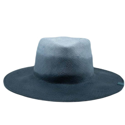 Lacerise-on-the-hat Panama Hat Indiana Tie and Die Blue