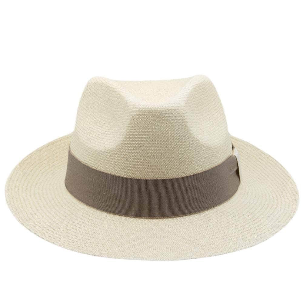 Lacerise-sur-le-chapeau Chapeaux Trendy panama Extra Fino Gr. 6-7 - Marron Glacé